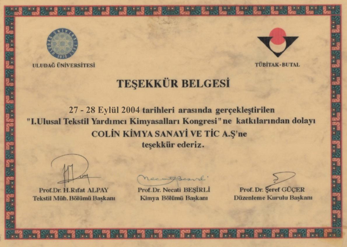 Colin supported the 2nd National Textile Auxiliary Chemicals Congress.