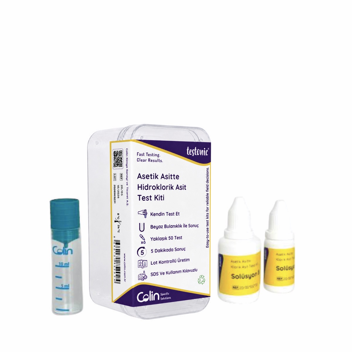 Detection of Hydrochloric Acid in Acetic Acid Kit