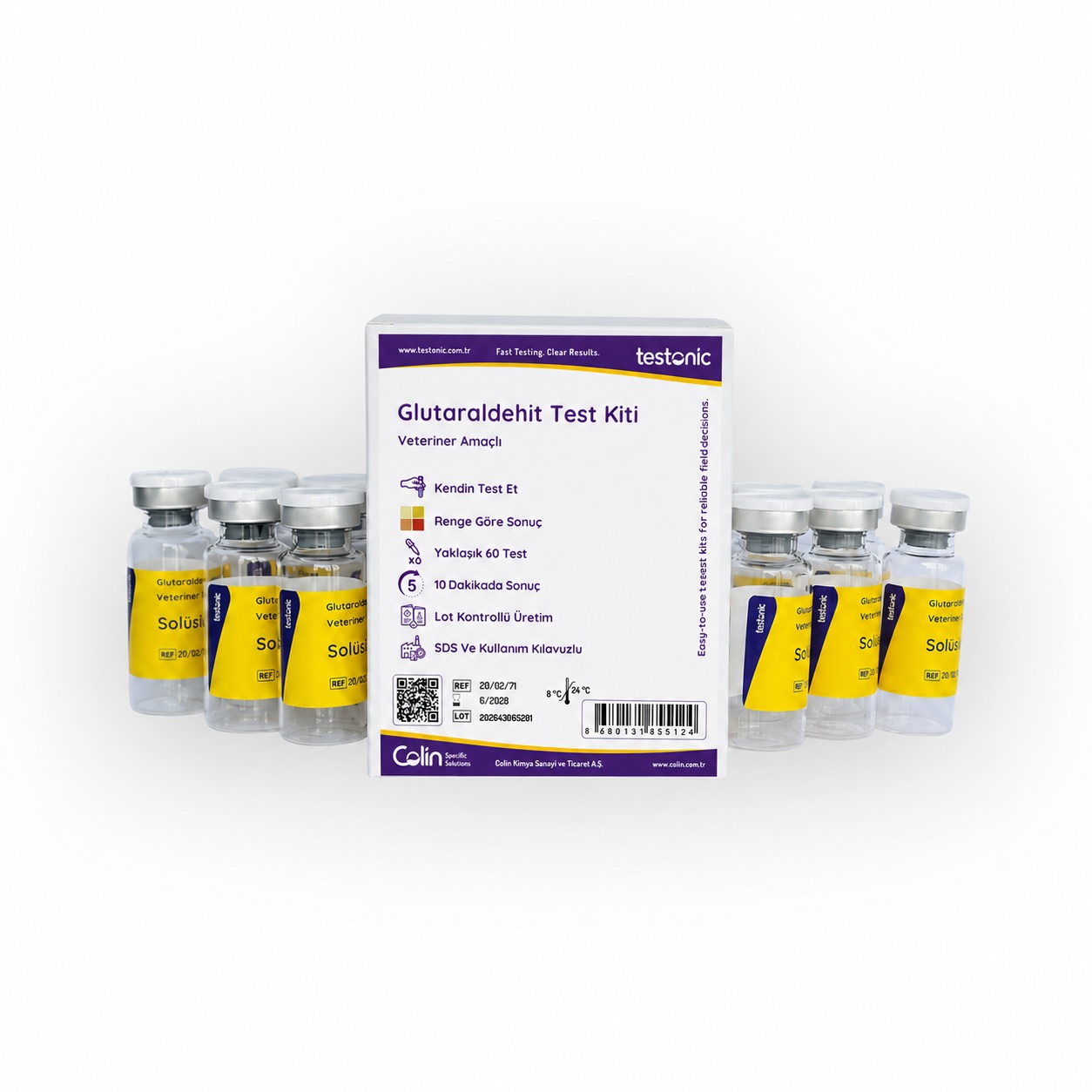Glutaraldehit Test Kiti – (Veteriner Amaçlı)