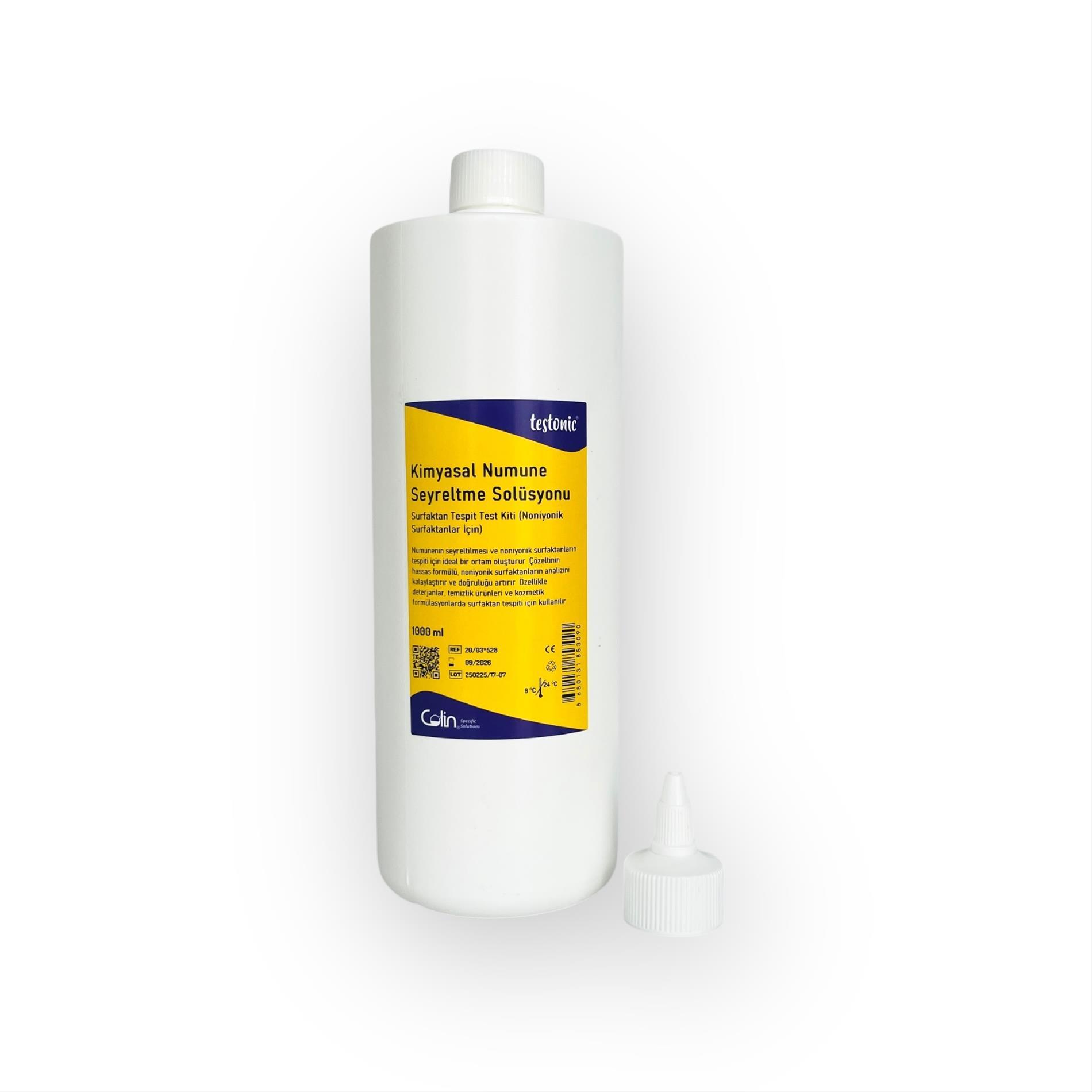 Kimyasal Seyreltme Solüsyonu - Surfaktan Tespit Test Kiti (Noniyonik Surfaktanlar İçin)